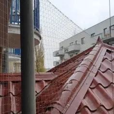 Siatka chroni dach i elewację przed ptakami. Skuteczny sposób, jak pozbyć się ptaków z elewacji, zapobiegając ich gniazdowaniu i zanieczyszczeniom.