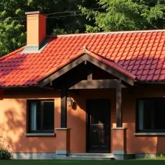 Jaki kolor elewacji do czerwonego dachu? Odkryj idealne połączenia