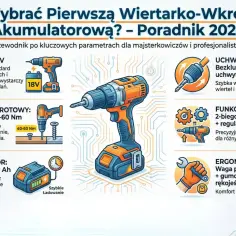 Przewodnik po parametrach wiertarko-wkrętarki akumulatorowej. Sprawdź nasz ranking, by wybrać najlepszą!